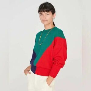 Clare V Color Block sweater XS NWT